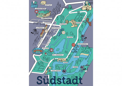 Stadt, Park, Fluss: Kassels Südstadt