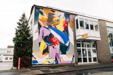 Mural von SatOne in Kassel
