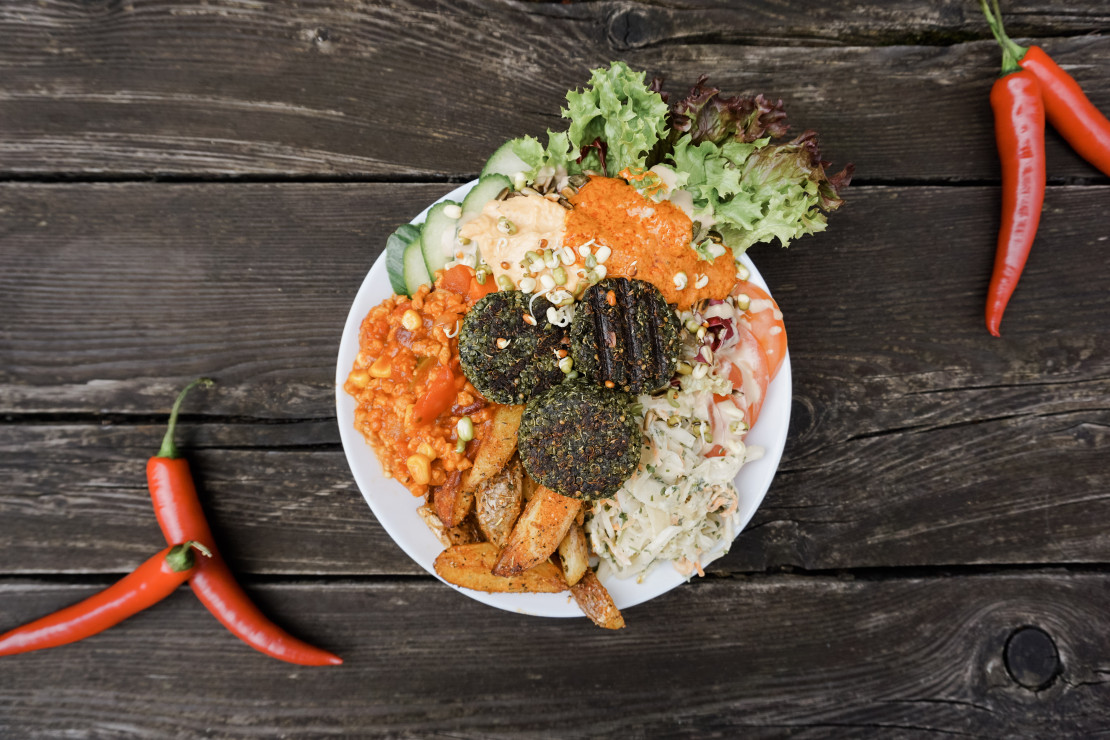Vegane Bowl bei Herbstapfel in Kassel